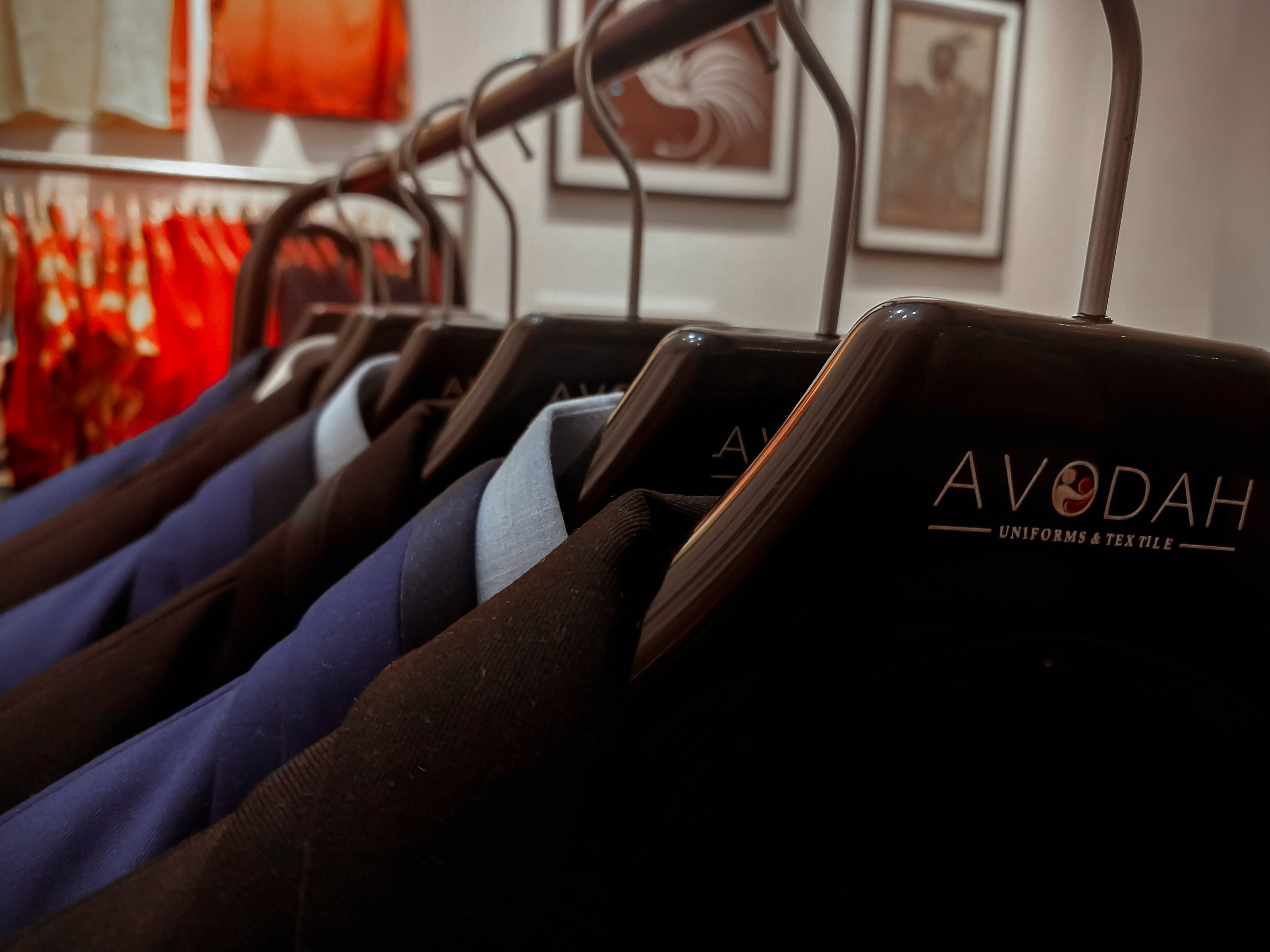 Custom uniforms and tailoring display — Avodah PNG Enterprise, Port Moresby