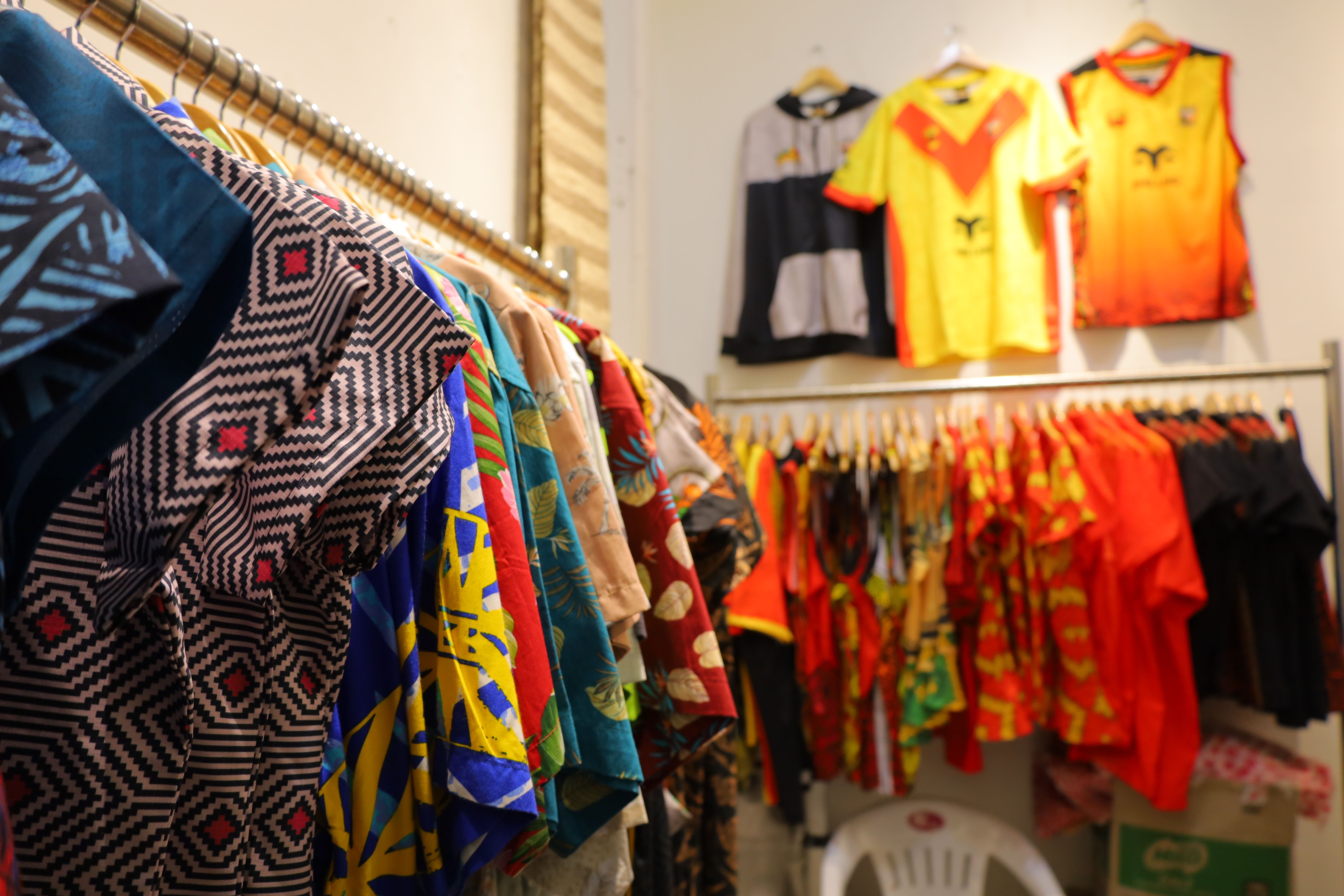 Uniform consultation area — Stanley Hotel showroom, Port Moresby